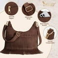 thumbnail image 4 of JASGOOD Fringe Purse Western Cowgirl Boho Bags for Women Tassel Crossbody Bag Vintage Suede Leather Handbag, 4 of 7