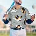 thumbnail image 6 of Balery Funny Beagle Active Dog Baseball Jersey for Men Casual Button Down Shirts Short Sleeve Active Team Sports Uniform-4X-Large, 6 of 9