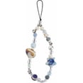 thumbnail image 1 of Dije de cuentas para teléfono, correa de muñeca estilo océano, resina acrílica, concha, estrella de mar, corazón, cordón corto para teléfono, colgantes para bolso, accesorios de joyería, 1 of 6