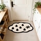 thumbnail image 2 of Yhmxh Alfombrillas de baño para baño Alfombra de baño Alfombra de cachemira sintética de forma irregular de 23,6 x 15,7 pulgadas Decoración del baño, 2 of 5