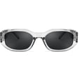 thumbnail image 2 of FEISEDY Retro Trendy Rectangle Sunglasses Women Men Vintage 90s Small Narrow Square Sunglasses B2322, 2 of 13