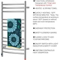 thumbnail image 4 of HEATGENE Towel Warmer with Timer, Electric Towel Warmer with Temperature Control, Wall-Mounted Large 12 Bars Towel Racks with Built-in Timer, Plug-in/Hardwired Electric Towel Rails - Mirror Polish, 4 of 7