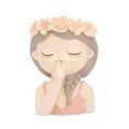 thumbnail image 3 of Maceta de resina para escritorio con diseño de cabeza de maceta, ideal para arreglos florales Estilo B, 3 of 9