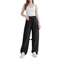 thumbnail image 5 of Girls' Quick-Dry Hiking Pants Lightweight Water-Resistant Baggy Joggers with Pockets Black S, 5 of 5