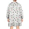 thumbnail image 2 of Wearable Oversized Blanket,Christmas Forest Pattern Wearable Blanket Hoodie for Adults,Cozy Hooded Blankets with Super Pockets,Super Warm Fuzzy Pullover for Women & Men, 2 of 6