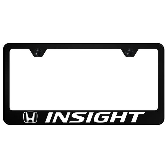 Honda Insight UV Print Polycarbonate License Plate Frame (Black)