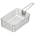 thumbnail image 1 of Cesta de freír,Herramienta de comida para freír con canasta de fry de acero inoxidable,Canasta de freidora de Colander con mango,Fry bakests papas fritas canasta de frito chips,Cesta de, 1 of 8