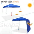 thumbnail image 4 of EAGLE PEAK 95" x 114" Blue Outdoor Canopy Sidewalls, Water-Resistant, 4 of 7