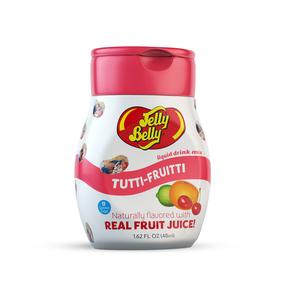Jelly Belly Liquid Water Enhancer, Tutti Fruitti, 4 Bottles, 96
