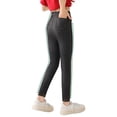 thumbnail image 4 of TIREOW Girls High Elasticity Leggings Stretch Snug Fitting Imitation Denim Leggings Pants Elastic Waist Sports Yoga Tight Pants, 4 of 8