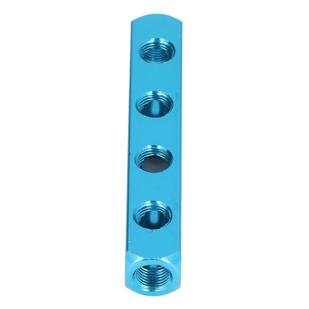 Bloque divisor de colector neumático, colectores de aluminio, bloques de distribución de aire para equipos de automatización AL-4