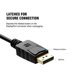 thumbnail image 2 of 1.8m Cable Converter DP to HDMI Male to Male BLACK 1080P, 2 of 4