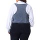 thumbnail image 3 of Chalecos de mezclilla para mujeres de tallas grandes Agnes Orinda, tops sin mangas, chaqueta casual de botón, 1X gris azul, 3 of 6
