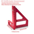 thumbnail image 3 of GJX 3D Multi-Angle Measuring Ruler, High Precision 45/90 Degree Aluminum Alloy Woodworking Square, Layout Tool with Scale for Carpentry, Engineering & DIY Projects, 3 of 6