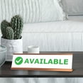 thumbnail image 3 of Available, Green Black Frame Desk Sign (2 x 8"), 3 of 3