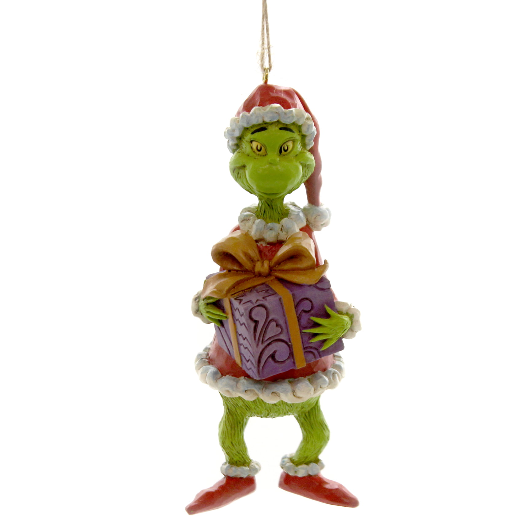 Jim Shore 6004067 How the Grinch Stole Christmas Present Hanging Ornament 