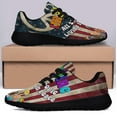 thumbnail image 3 of Hippie Peace Sign Imagine All The People Living Life In Peace Shoes Sneakers Black Size 10.5, 3 of 7