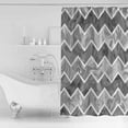 thumbnail image 2 of Grey Marble Shower Curtain Set ，Waterproof Fabric Shower Curtains Abstract Geometric Contemporary Art Shower Curtains for Bathroom,Bathroom Decor 72"x72", 2 of 6