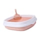 thumbnail image 1 of Caja de arena semiabierta Fernando para gatos con borde alto Rosa Medio, 1 of 8