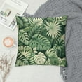 thumbnail image 2 of Shiartex  Green Tropical Plants Decorative Throw Pillow Covers Summer Palm Tree Leaves Square Outdoor Pillowcases Hidden Zipper for Sofa Couch Porch Bed Living Room Decor, 2 of 5