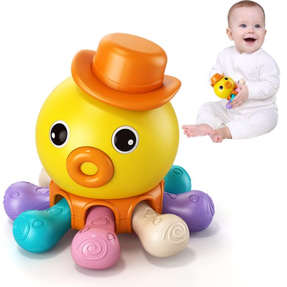 Juguete para bebés HONGID Octopus Musical Sensory Montessori de 6 a 18 meses