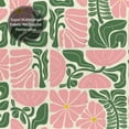 thumbnail image 4 of Mid Century Modern Abstract Geometric Boho Shower Curtains for Bathroom, Cute Pink Floral Bathroom Shower Curtain, Vintage Bath Curtain, Waterproof Fabric Shower Curtain, 4 of 6