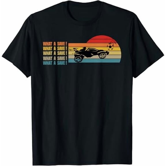 What a save Vintage Retro Rocket Soccer Car League T-Shirt