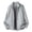 Gray, variant on WIZUTIZ Mens Lightweight Solid Color Trucker Jacket Casual Oversized Bomber Jacket Long Sleeve Stand Collar Hiking Jackets