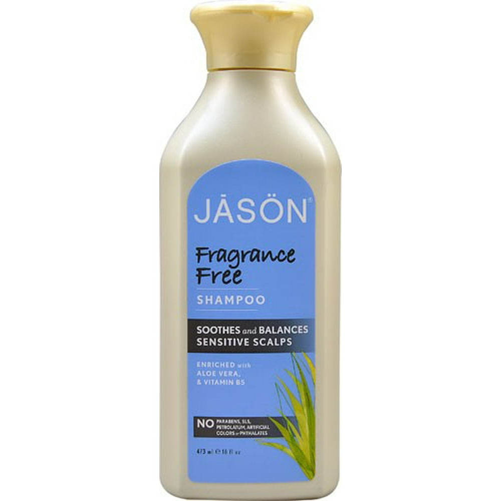 Jason Sensitive Scalp Shampoo, Fragrance Free, 16 Fl Oz
