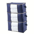 thumbnail image 5 of 3pcs Reinforced Non-Woven Clothing Storage Bag with Clear Window - Large Capacity, 5 of 5