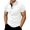 White, variant on Men Polo Shirts Solid Color Slim Fit Casual Short Sleeve Button Down Collar Breathable Stretchable Summer Top Golf Shirts for Men Brick Red L