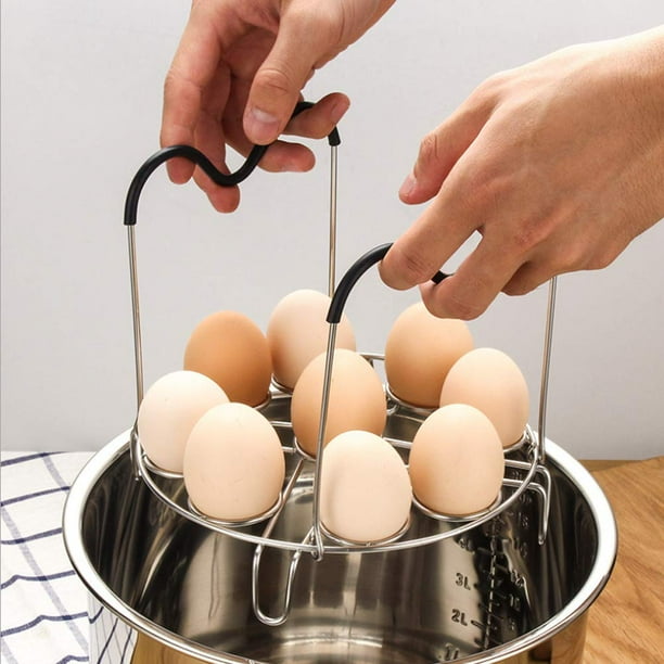 Egg Steamer Rack Trivet with Heat Resistant Handles for Instant Pot Accessories 5 6 8 Quart Pressure Cooker Stainless Steel Walmart