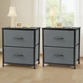 thumbnail image 2 of Simenmax Nightstand Set 2, 2 Drawer Dresser for Bedroom, Bedside Furniture, End Table for Bedroom, Closet, Entryway, Gray, 2 of 8