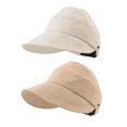 thumbnail image 4 of YAOBAMM Sun Protection Hat Women Peaked Hat with Ponytail Hole And Masque Hook Protection Adjustable Circumference UV Solid Color Breathable, 4 of 6