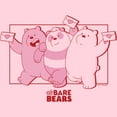 thumbnail image 2 of Junior's We Bare Bears Valentine's Day Letters  Graphic Tee Light Pink Small, 2 of 3