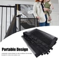 thumbnail image 3 of Pet  Gate, Pet Mesh Gate Multipurpose Black Effective Isolation Portable Easy To Install Foldable Stable  for Outdoor 180cm / 70.9in Length,110cm / 43.3in Length, 3 of 8