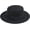 Black, variant on Classic Fedora Flat Top Hat Pork Pie Hat Felt Boater Church Derby Cap for Men/Women