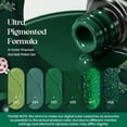 thumbnail image 4 of Set de esmalte en gel Beetles, 6 colores verdes con glitter, soak off UV, 4 of 7