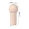 thumbnail image 2 of LEEYNEER 8Pcs Wooden Pegs for Hangers Clothes Hanging Simple Design Beige, 2 of 8