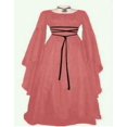thumbnail image 1 of Maxi vestido gótico Retro Medieval para mujer, vestido negro para Halloween, Carnaval, Larp, disfraz de Cosplay Medieval, 2023, 1 of 5