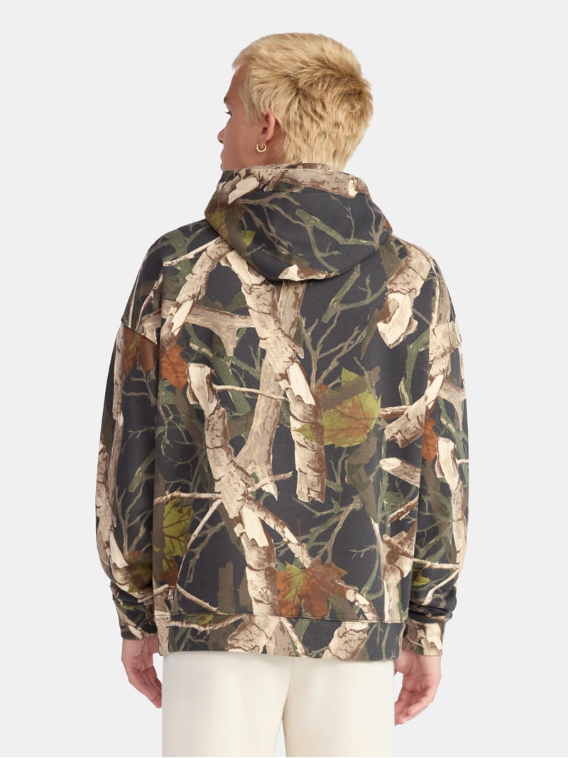 No Boundaries Oversized Hoodie, Green, Cotton, Men's L - Walmart.com