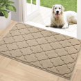 thumbnail image 1 of TIMO Indoor Door Mat, Front Door Mat 32"x 48" Rubber Backing Non Slip Absorbent Doormat, Resist Dirt Indoor Mats for Front Door Entry, Washable Low-Profile Entry Mat, Beige, 1 of 6