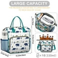 thumbnail image 5 of Large Waterproof Lunch Tote with Bear Print - Insulated Leakproof Cooler Bag for Men & Women - Wild Hunting-Themed Design, Easy-to-Clean & Multi-Compartment, 5 of 5