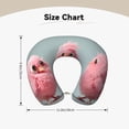 thumbnail image 5 of Gaeub Adorable Pink Fluffy Birds Print Memory Foam Travel Pillow,U-Shaped Neck Pillow,Head Neck Support Airplane Pillow,Flight Pillow for Traveling,Car,Home,Office,Washable Cover, 5 of 8