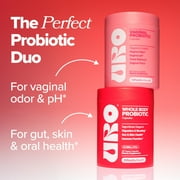 O Positiv URO Whole Body Probiotic Capsules for Gut, Skin, Oral Health Support & Bloating Relief, 30 Count