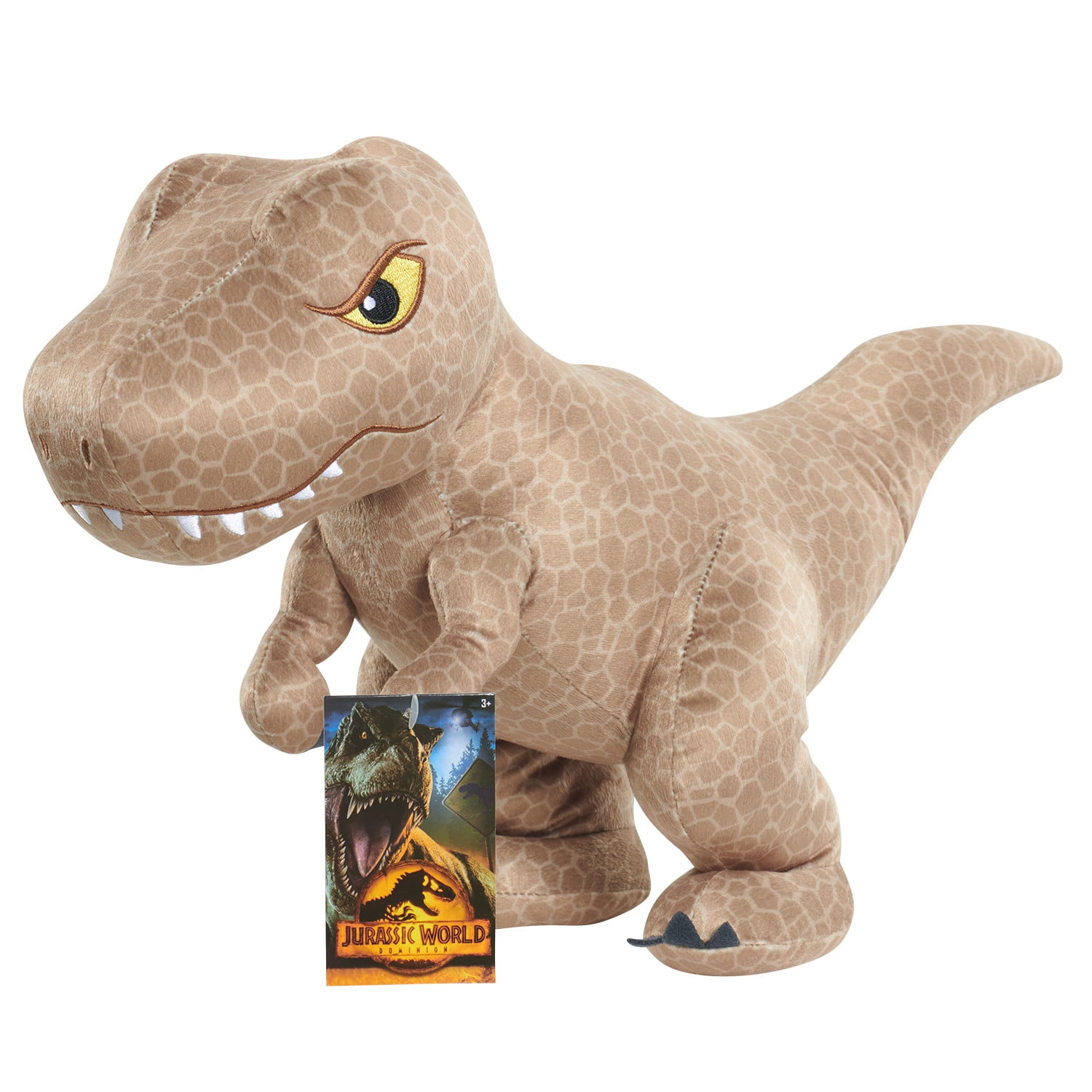 Jurassic World Large 12-inch Tyrannosaurus Rex Plush Stuffed Animal,  Kids Toys for Ages 3 Up, Gifts and Presents