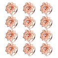 thumbnail image 3 of 12Pcs Pearl Napkin Buckle Hoop Napkin Rings Holder with 12Pcs Napkin Rings and Hollow Out Flower Napkin Holder, 3 of 7