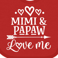 thumbnail image 4 of Inktastic Mimi and Papaw Grandchild Boys or Girls Baby Bib, 4 of 4