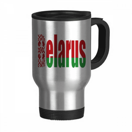 

Belar Country Flag Name Travel Mug Flip Lid Stainless Steel Cup Car Tumbler Thermos