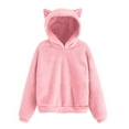 thumbnail image 5 of Toddler Hoodie Girls Long Sleeve Pink Hoodie for Girls Casual Pullover with Pockets 3-4 Years Hoodies Girls, 5 of 5
